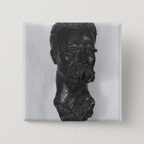 Bust of Friedrich Nietzsche  German Pinback Button