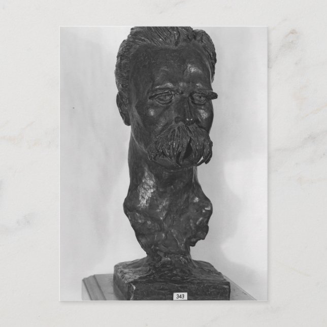 Bust of Friedrich Nietzsche  German Postcard (Front)
