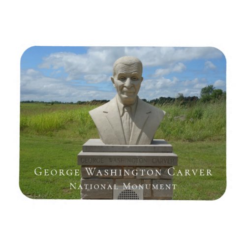 Bust of George Washington Carver Carver Trail Magnet