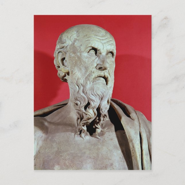 Bust of Hesiod Postcard (Front)