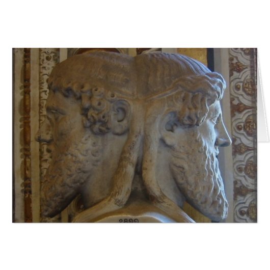 Bust of Janus, Vatican Museums Cards (Front Horizontal)