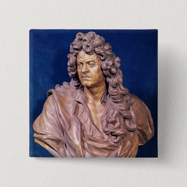 Bust of Jean Baptiste Lully Button (Front)
