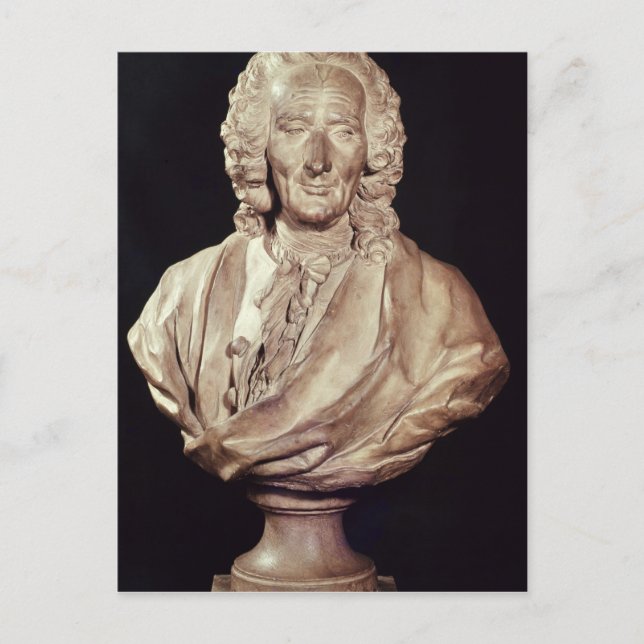 Bust of Jean-Philippe Rameau  1760 Postcard (Front)