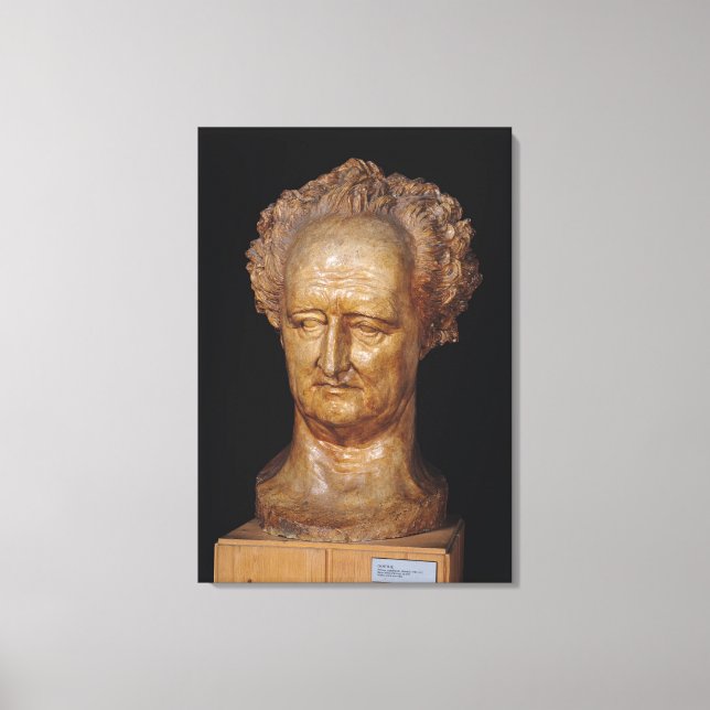 Bust of Johann Wolfgang von Goethe , 1831 Canvas Print (Front)