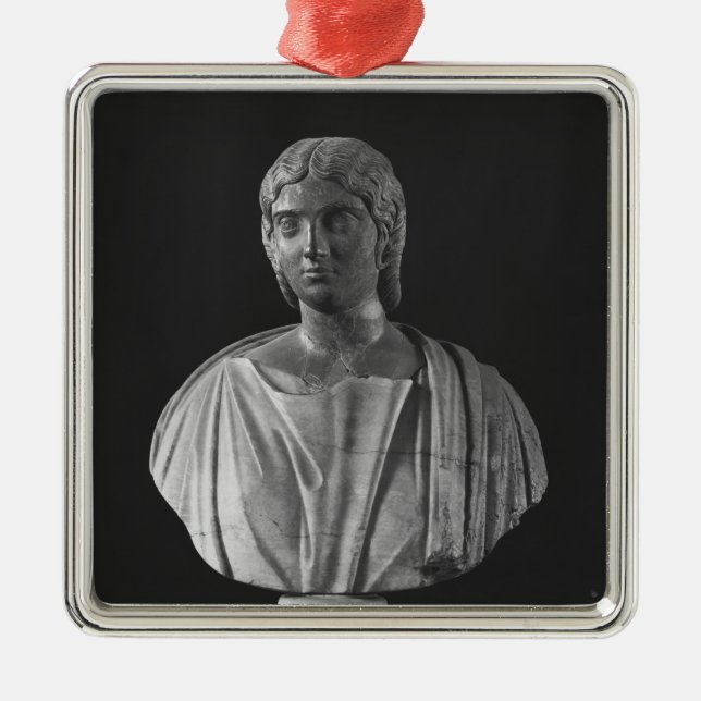 Bust of Julia Mamaea Metal Ornament (Front)