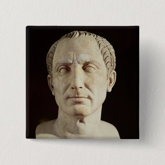 Bust of Julius Caesar 2 Pinback Button (Front)