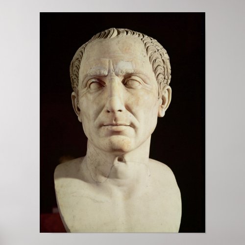 Bust of Julius Caesar 2 Poster