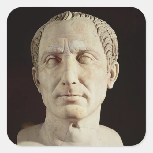 Bust of Julius Caesar 2 Square Sticker