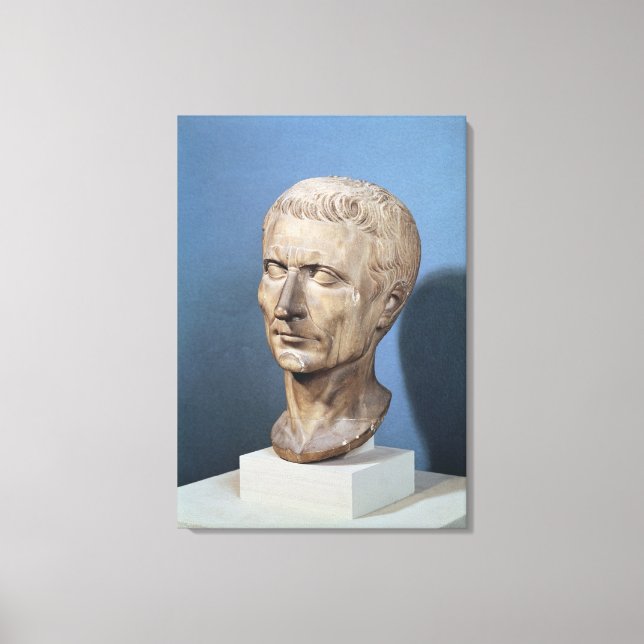 Bust of Julius Caesar Canvas Print (Front)