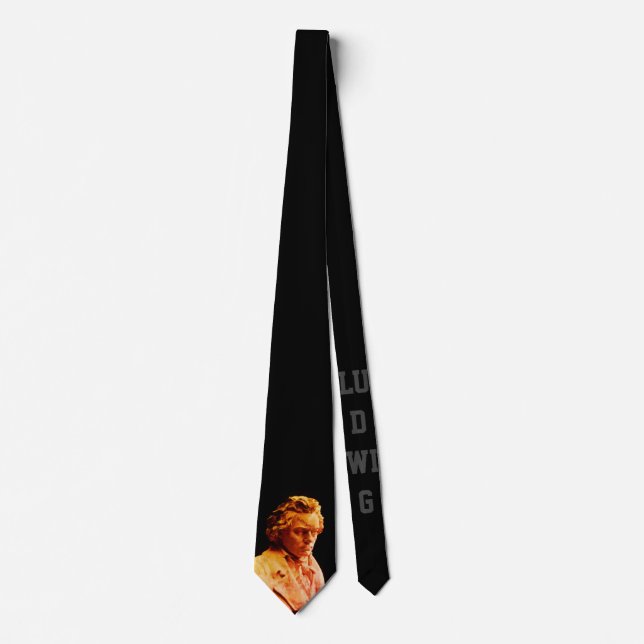 Bust of Ludwig Neck Tie (Front)