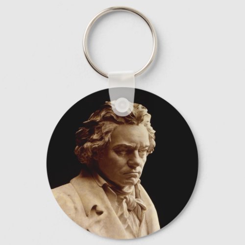 Bust of Ludwig van Beethoven Keychain