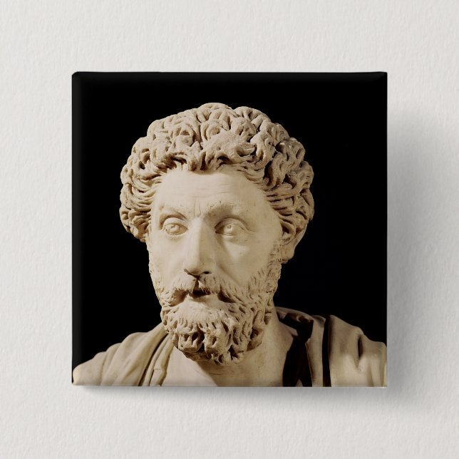 Bust of Marcus Aurelius Pinback Button (Front)