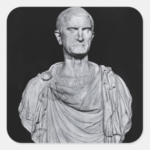 Bust of Marcus Licinius Crassus Square Sticker