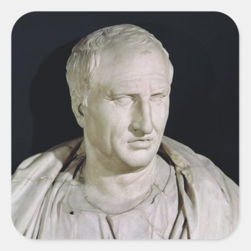 Bust of Marcus Tullius Cicero Square Sticker