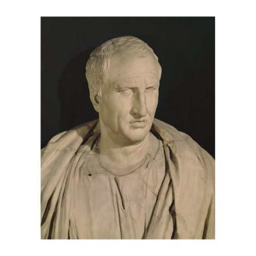 Bust of Marcus Tullius Cicero Wood Wall Decor