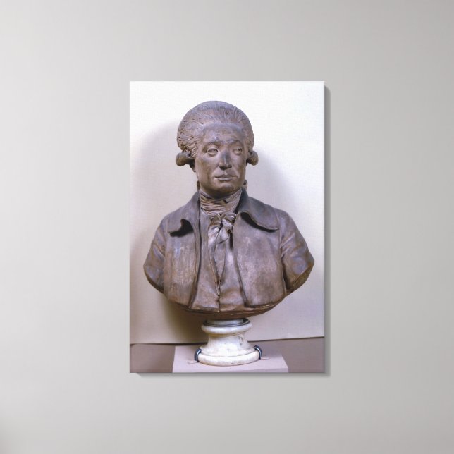 Bust of Marie Jean Antoine Nicolas Canvas Print (Front)