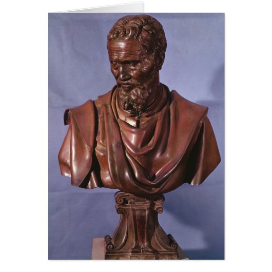Bust of Michelangelo Buonarroti Cards (Front)