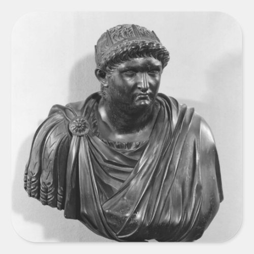 Bust of Nero  copy of an original Square Sticker