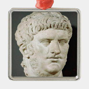 Bust of Nero Metal Ornament