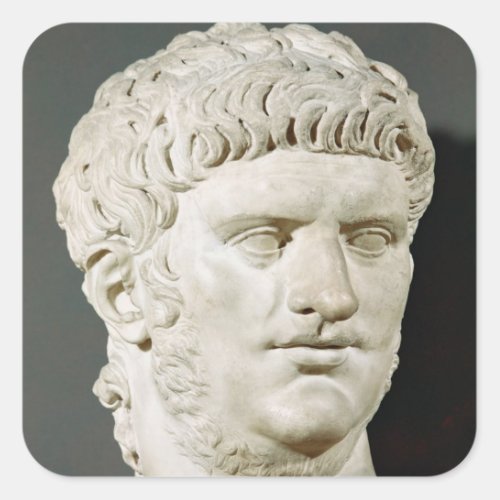 Bust of Nero Square Sticker