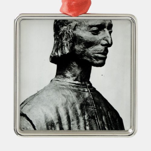 Bust of Niccolo Machiavelli Metal Ornament