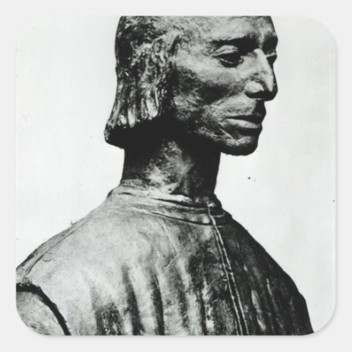 Bust of Niccolo Machiavelli Square Sticker