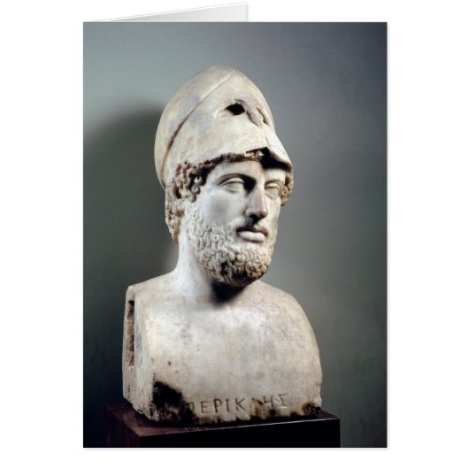 Bust of Pericles copy of a Greek original Cards (Front)