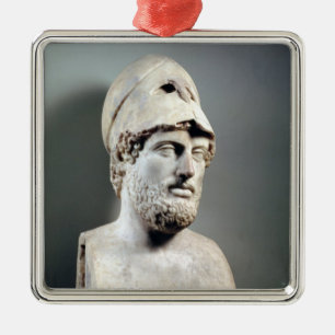 Bust of Pericles copy of a Greek original Metal Ornament