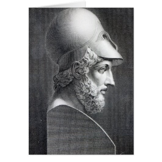 Bust of Pericles, engraved by Giuseppe Cozzi Cards (Front)
