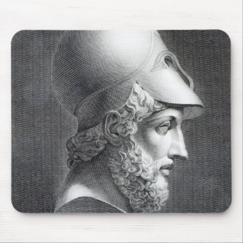 Bust of Pericles engraved by Giuseppe Cozzi Mouse Pad