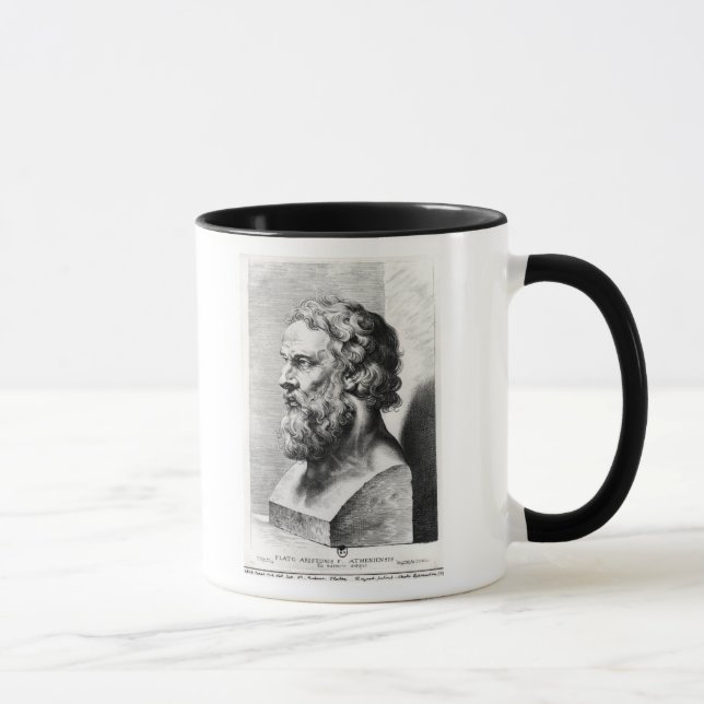 Bust of Plato engraved by Lucas Emil Mug (Right)