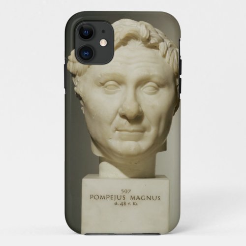 Bust of Pompey 106_48 BC c60 BC marble iPhone 11 Case