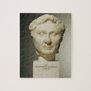 Bust of Pompey (106-48 BC) c.60 BC (marble) Jigsaw Puzzle