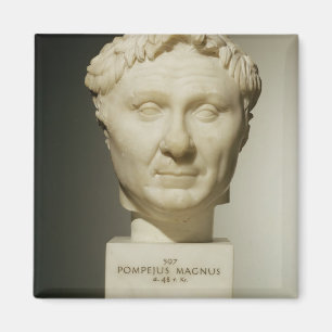 Bust of Pompey (106-48 BC) c.60 BC (marble) Magnet