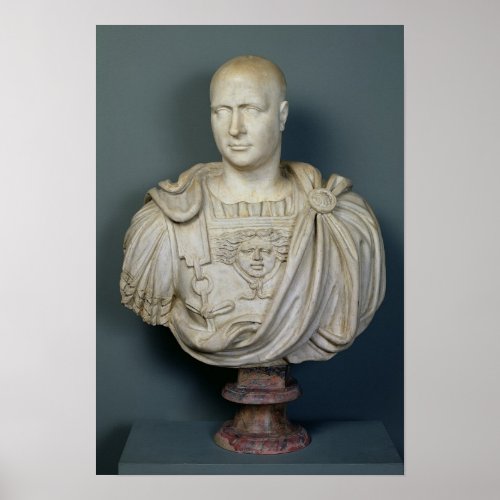Bust of Publius Cornelius Scipio Africanus Poster