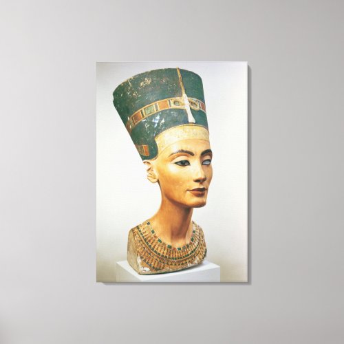 Bust of Queen Nefertiti from the studio of the sc Canvas Print