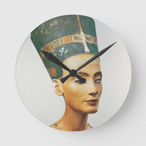 Bust of Queen Nefertiti from the studio of the sc Round Clock