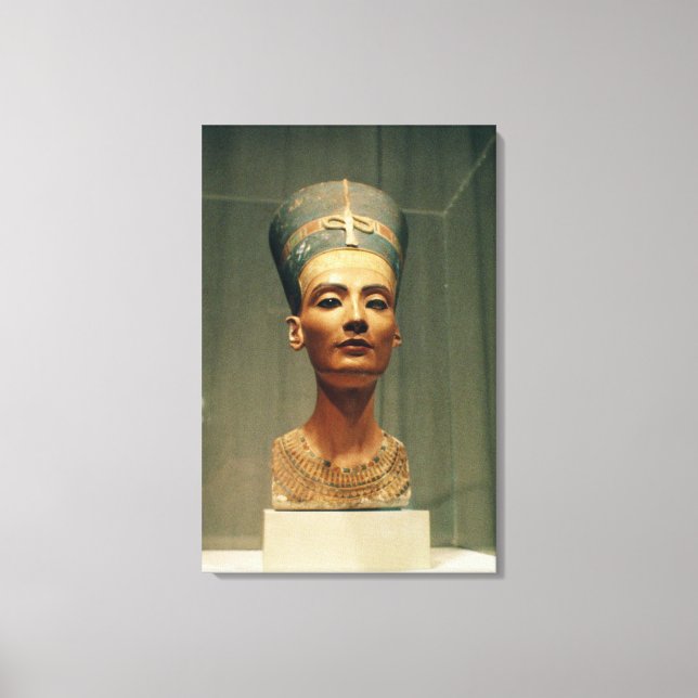 Bust of Queen Nefertiti, front view Canvas Print (Front)