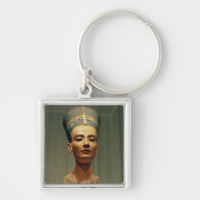 Bust of Queen Nefertiti, front view Keychain (Front)
