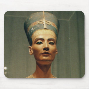 Bust of Queen Nefertiti, front view Mouse Pad