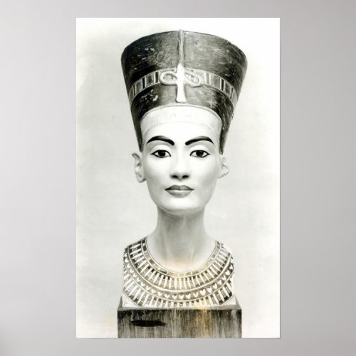 Bust of Queen Nefertiti Poster