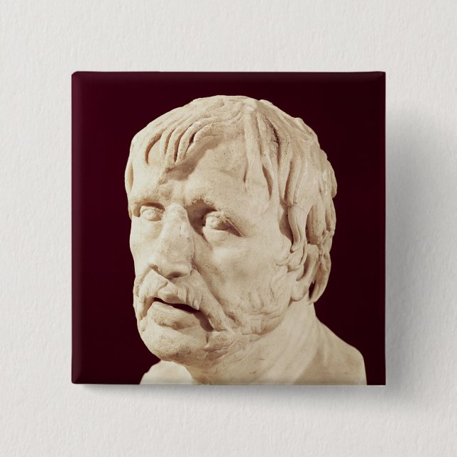 Bust of Seneca Pinback Button (Front)