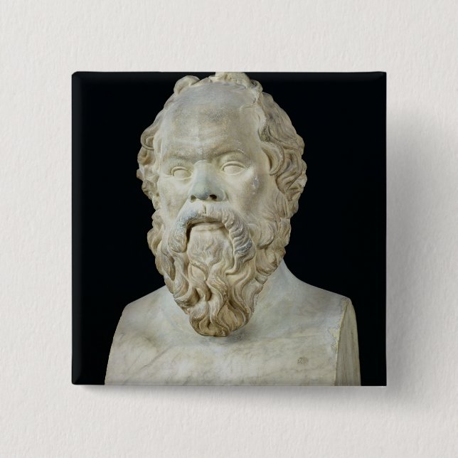 Bust of Socrates Button (Front)