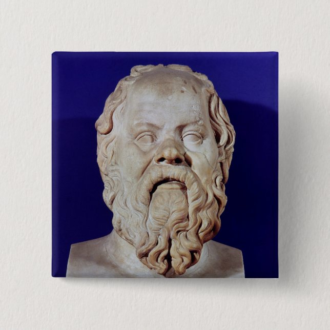 Bust of Socrates Button (Front)
