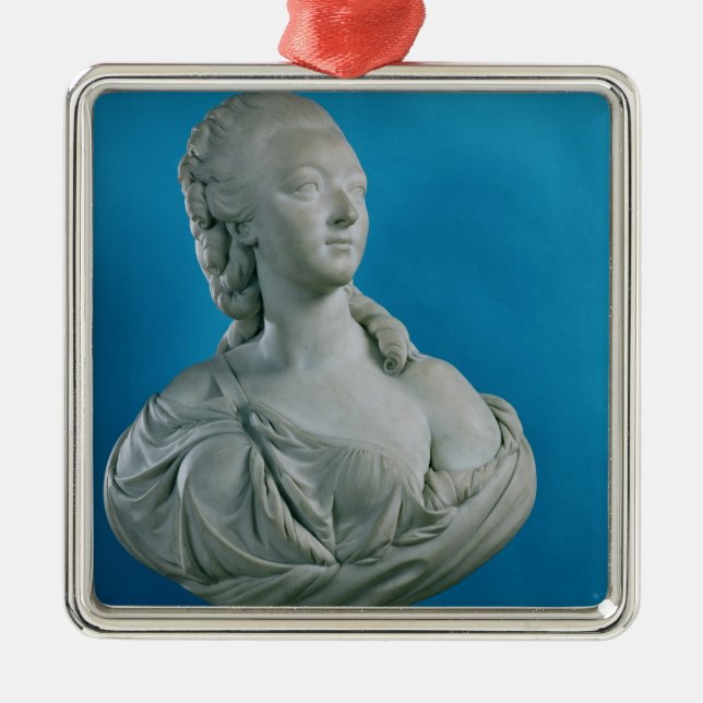 Bust of the Countess du Barry  1773 Metal Ornament (Front)