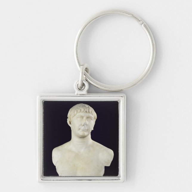 Bust of Trajan  c.108 Keychain (Front)