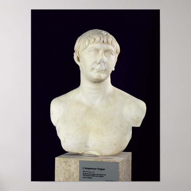 Bust of Trajan  c.108 Poster (Front)