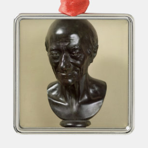 Bust of Voltaire 1778 Metal Ornament