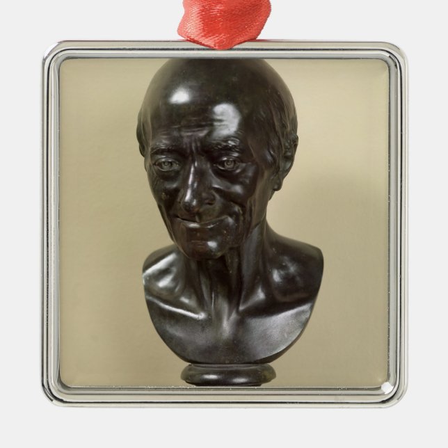 Bust of Voltaire  1778 Metal Ornament (Front)