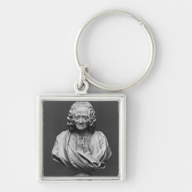 Bust of Voltaire Keychain (Front)